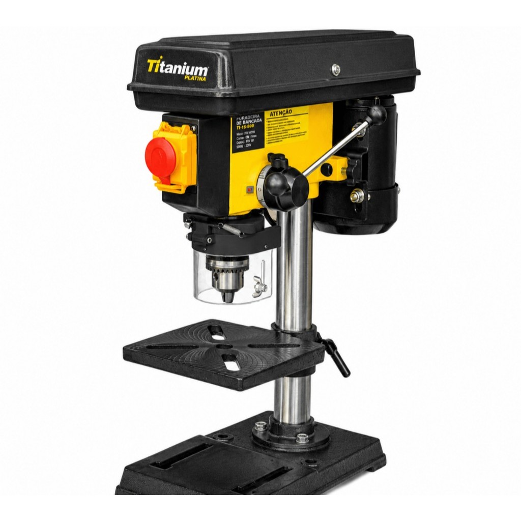 Furadeira de Bancada TI-16 Titanium Platina 500W 220V 9 Velocidades 16mm