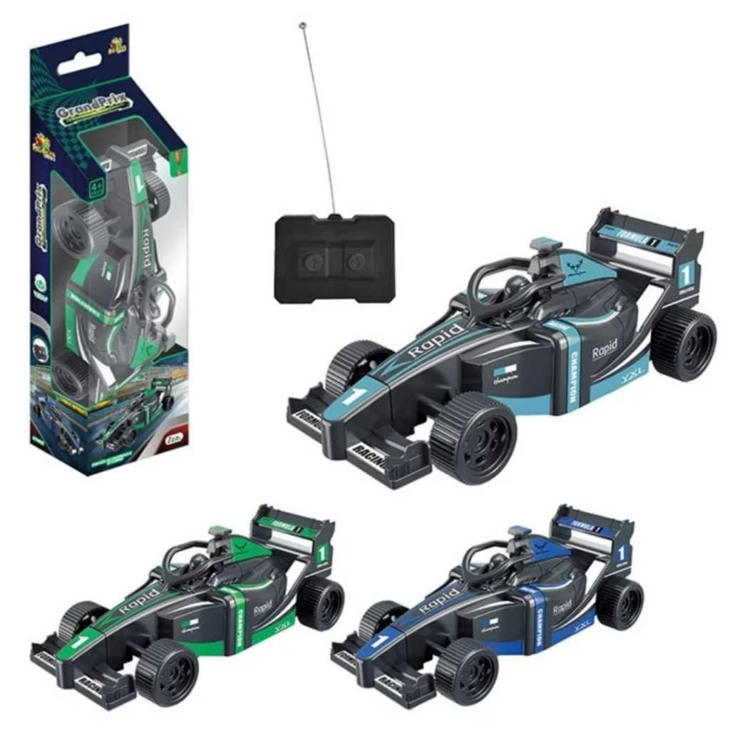 Carrinho Controle Remoto Fórmula 1 Esportivo Brinquedo Menino 3 Funções Infantil