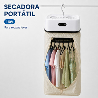Secadora de Roupas Portátil Secador Roupa Suspenso Elétrico 110