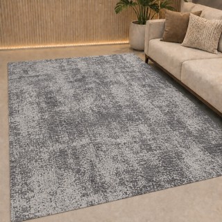 Tapete Jacquard Sala 2,00x1,40m Antiderrapante Macio Lavável Antialérgico Decorativo
