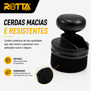 Aplicador Premium Rotta 376 para Pneus  Acabamento Uniforme e Brilho Profissional