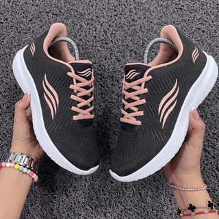 Tênis Feminino Esportivo Fitness Caminhada Solado Macio Leve Flexível Trabalho Confortável