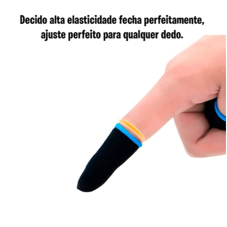 Kit Luvinhas Gamer Dedo Free Fire PUBG Mobile Antisuor Alta Sensibilidade