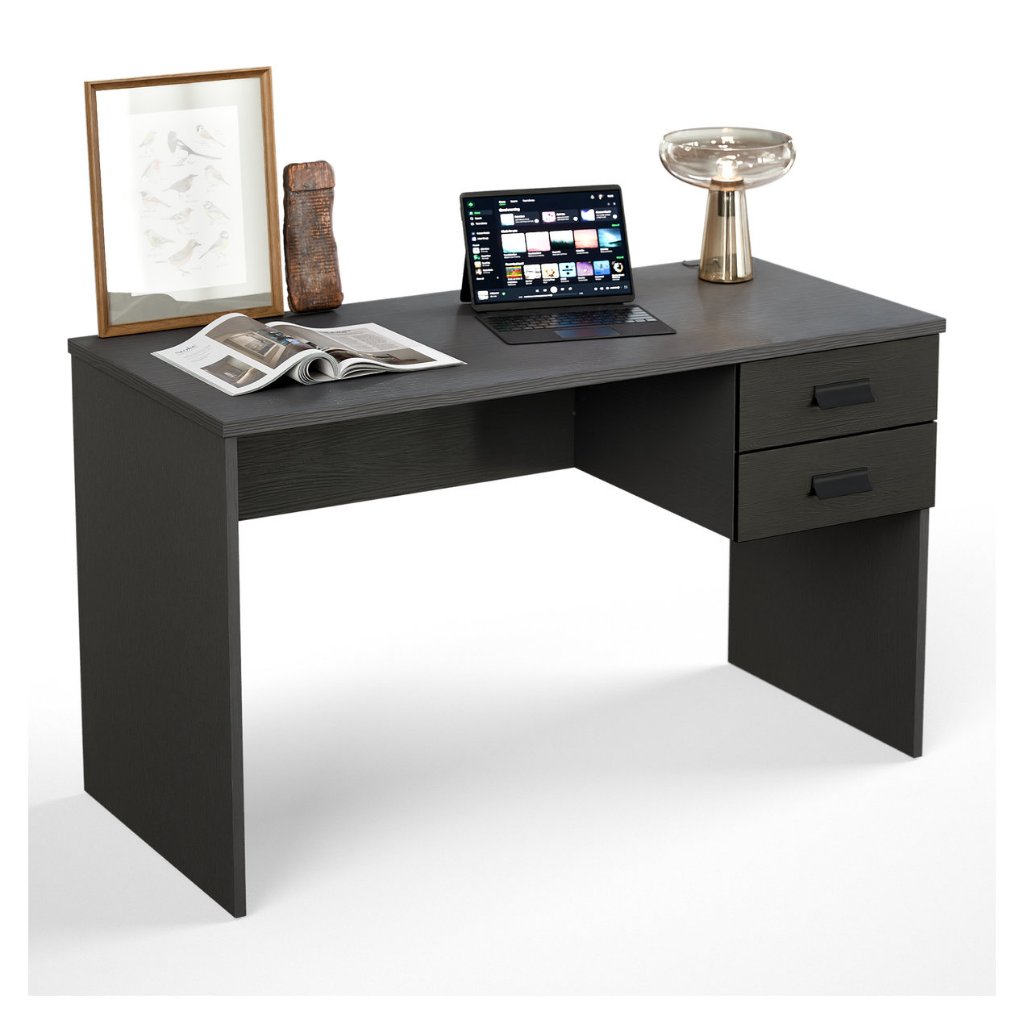 Escrivaninha Com 2 Gavetas Home Office Para Escritório Mesa De PC Computador Para Estudo E Trabalho Londres