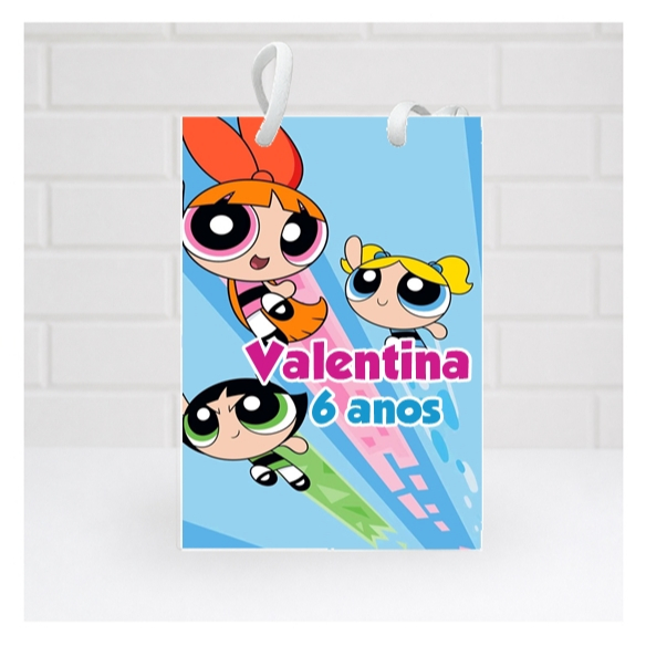 Sacolinha Personalizada Meninas Super Poderosas  | Personalizados lembrancinhas mimos