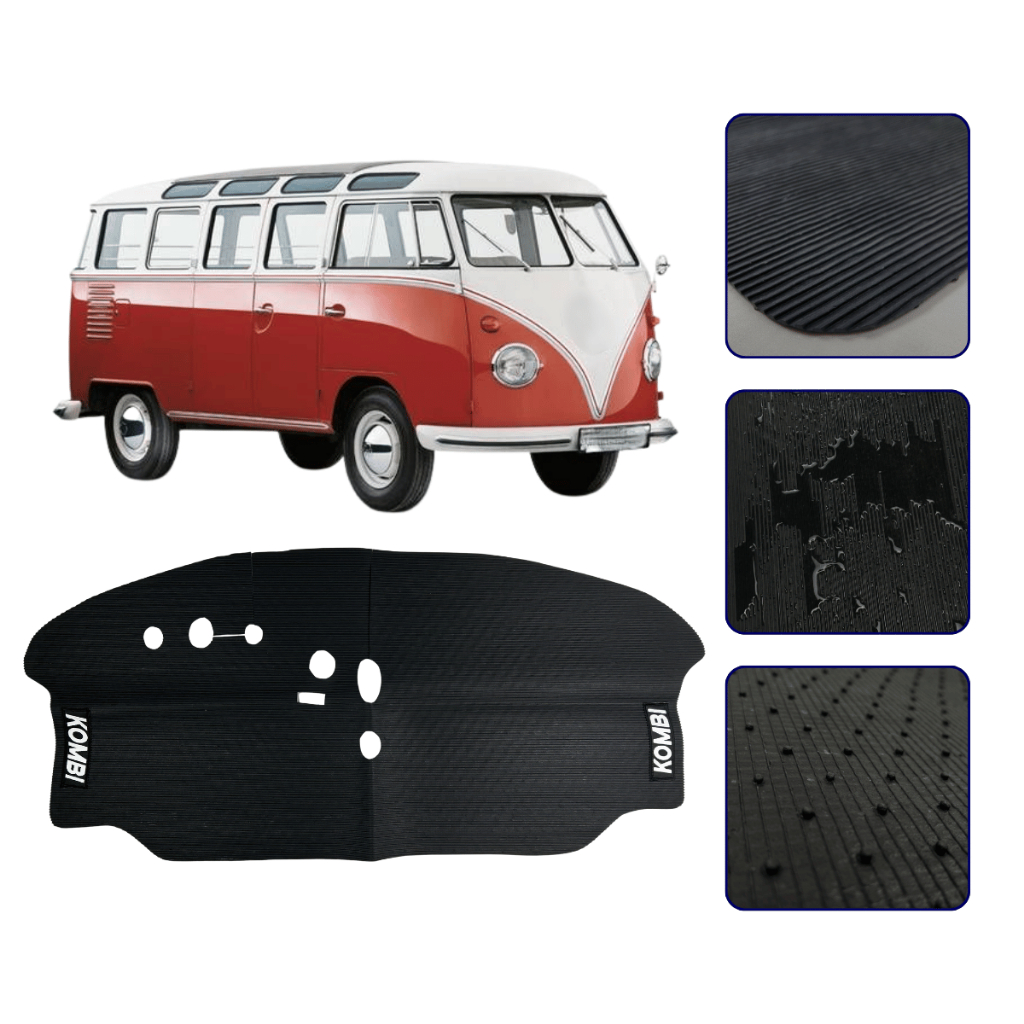 Tapete Emborrachado Inteiriço Para Kombi 1975 a 2005 Automotivo Van 1 peça