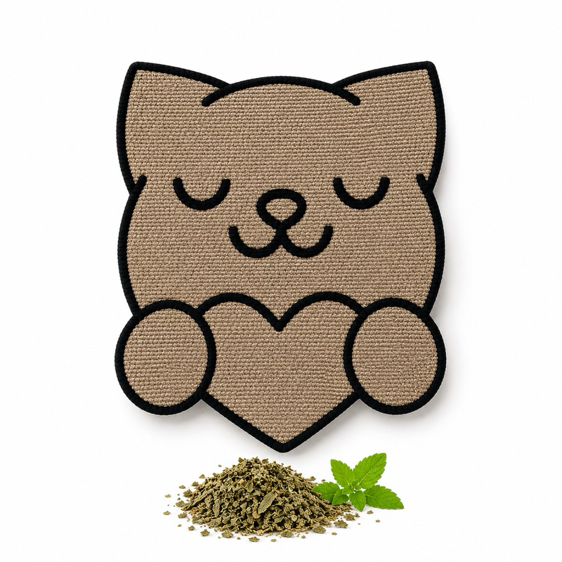 Arranhador Gato Adesivo Parede Protetor Sofá Auto Colante Formato Gatinho Com Catnip