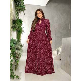 Vestido Longo Femenino, Primavera-Verão, Elegante, Moda Evangélica.