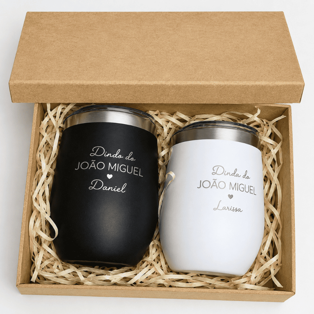 Copo Personalizado Térmico 360ML com Tampa - Nome Times Logo Arte