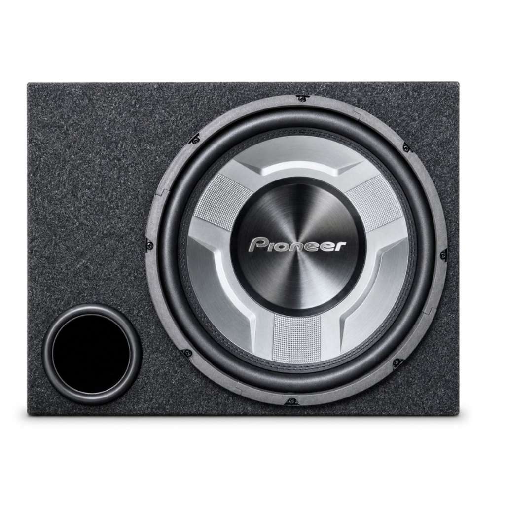 Caixa Dutada Sub 12 Polegadas Pioneer 350w Rms 4 Ohms Bobina Simples Grave Interno Porta Malas Som Automotivo