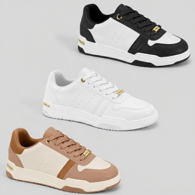 Tênis Casual Feminino Moleca Street Dunk Baixo Original