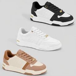 Tênis Casual Feminino Moleca Street Dunk Baixo Original