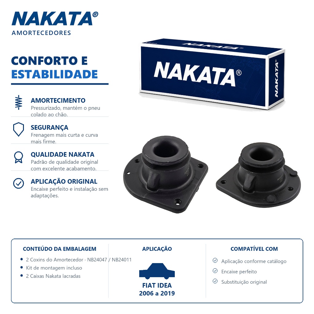 Par Coxim Dianteiro Fiat Idea 2006 ate 2019 Original Nakata