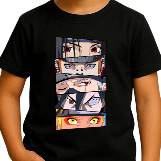 Camiseta Naruto Herdeiro do Chakra Anime Infantil 100% Algodão Premium 02 ao GG Oferta