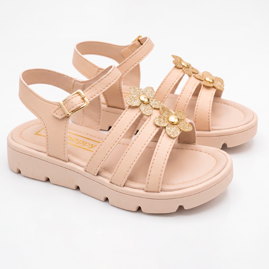 Sandalia Infantil Menina Feminina OffWhite Club Happy — imagem 2 de 2