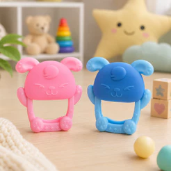 Brinquedo De Dentição De Bebê Adequado Para Luva molar De silicone De Qualidade Infantil
