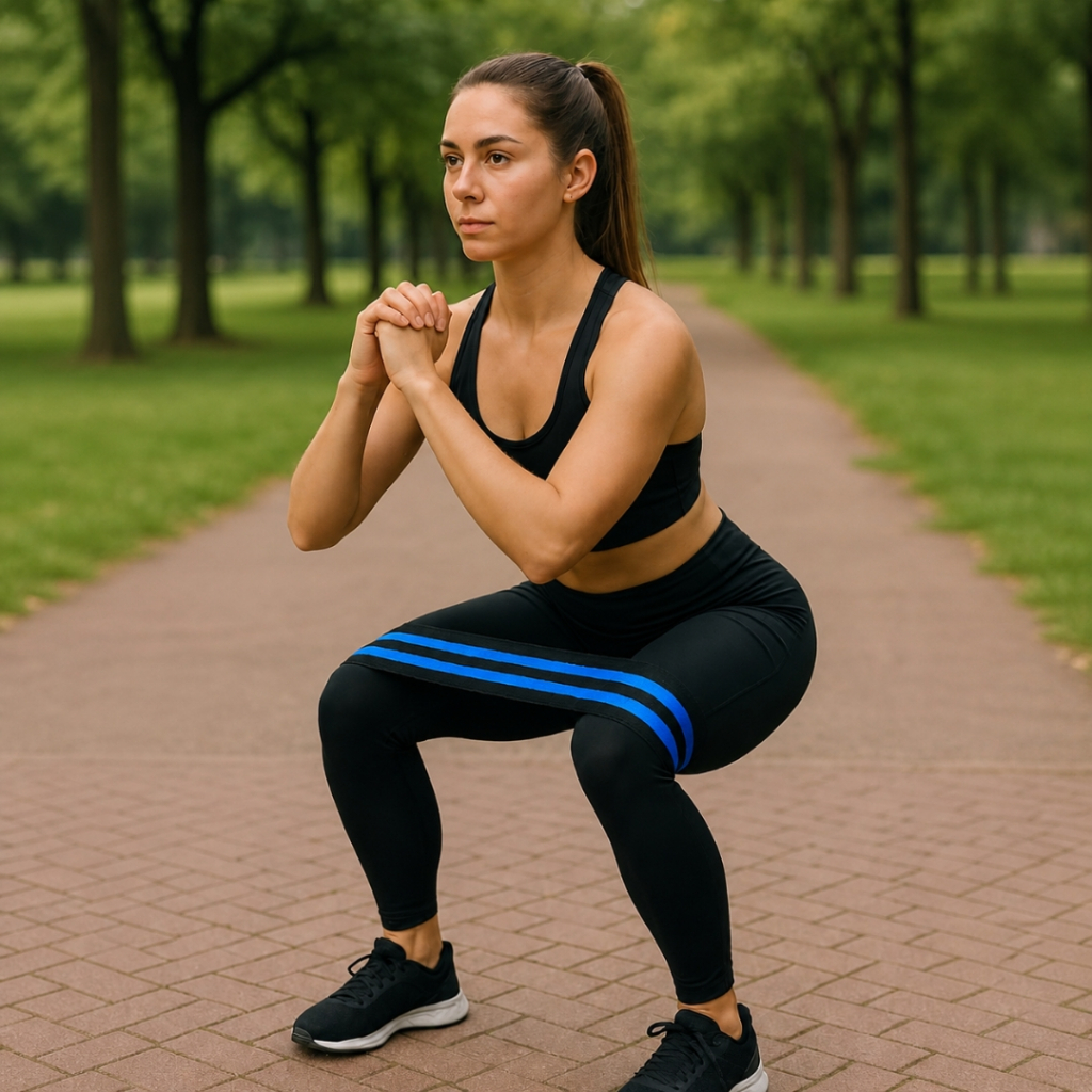 Faixa Hip Band Elástica Fitness Academia Treino Glúteos Resistências