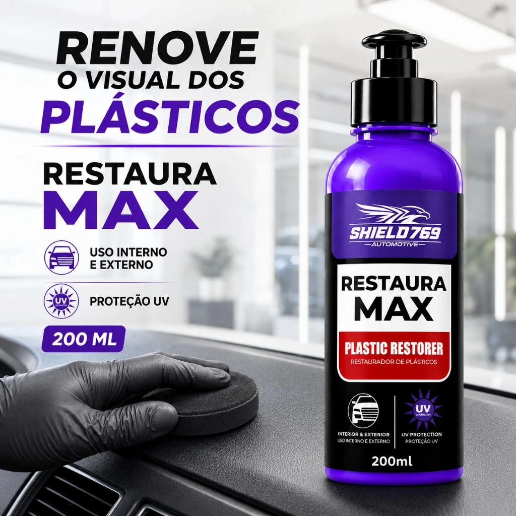 Revitalizador de Plástico e Borracha Automotivo - Restauração Painel - Brilho Intenso e Proteção Duradoura — imagem 1