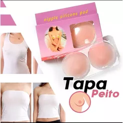 Pastilhas de Silicone Reutilizáveis - Sem Costura e Indetectáveis para Vestuário e Conforto Diário tapa seio