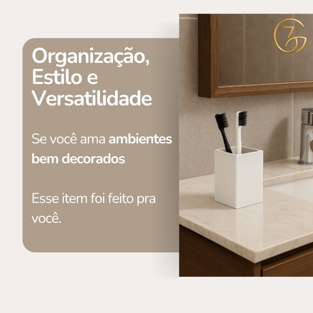 Porta Escova Vaso de Vidro Porta Algodão - Porta Cotonete / Porta Enfeite 10cm - Cores — imagem 2 de 2