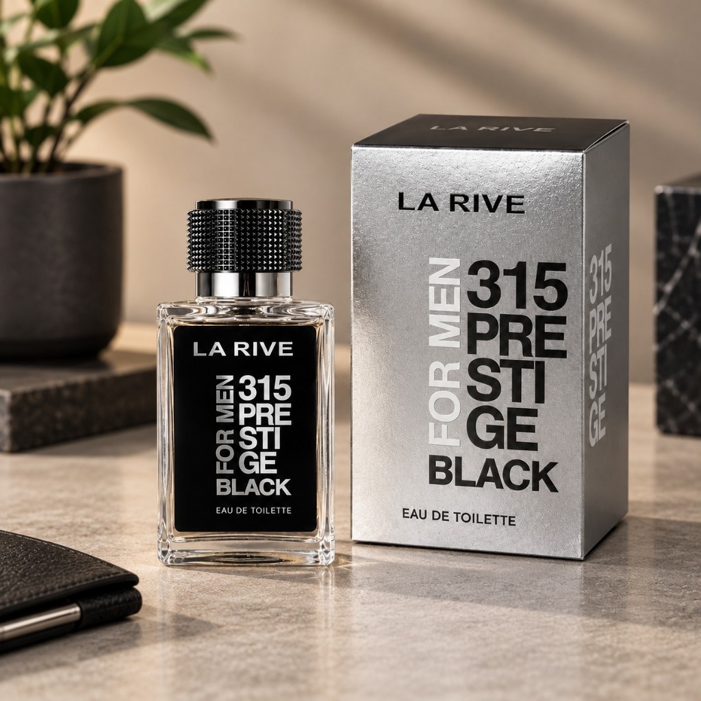 Perfume La Rive 315 Prestige Black Masculino EDT 100ml – Fragrância Intensa e Marcante