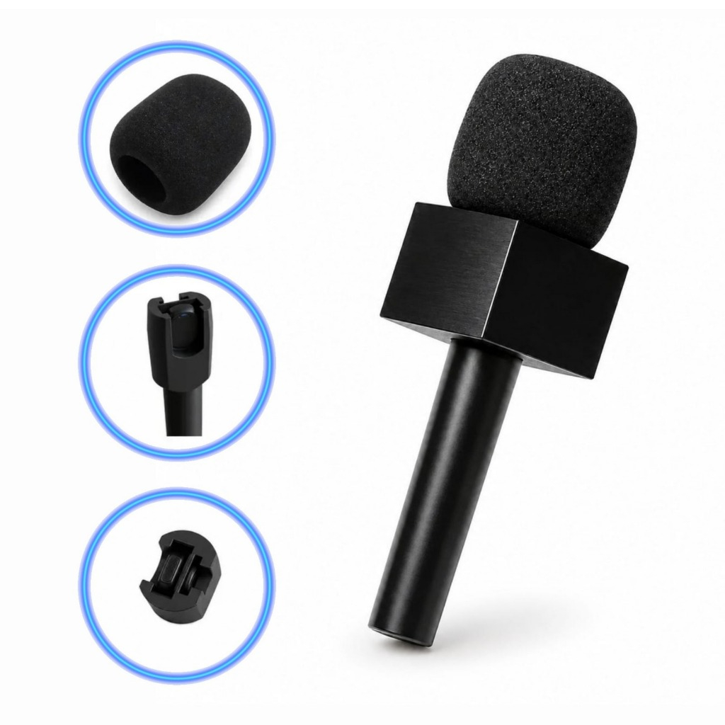 Suporte Mão Com Canopla Para Microfone Lapela Hollyland M2 Preto