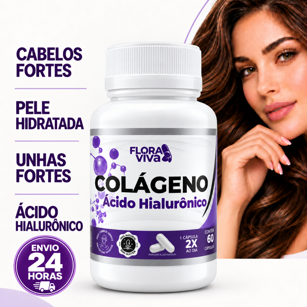 Colágeno + Ácido Hialurônico 500mg