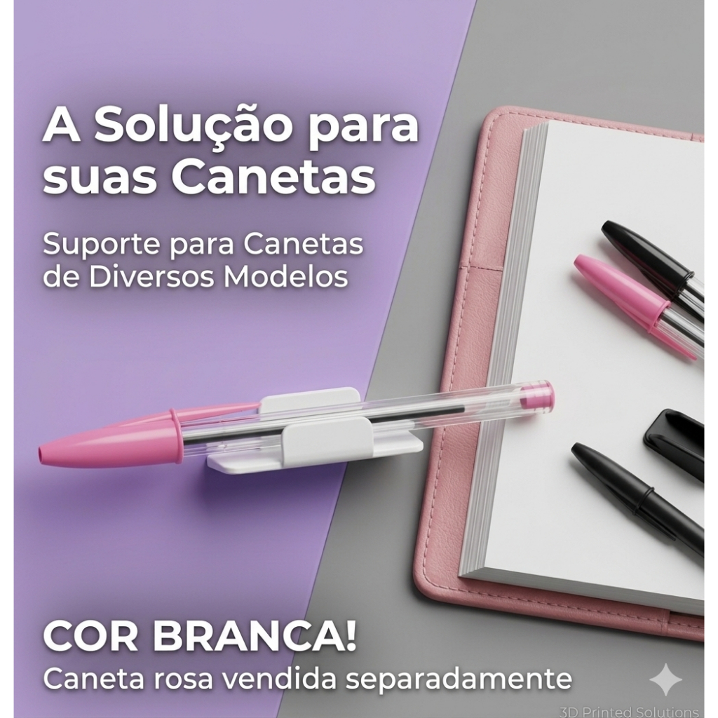 Prendedor de Caneta tipo bic - 10 unidades