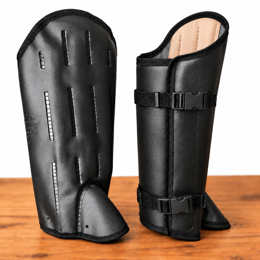 Perneira Bidim 3 Talas Segurança Picada Cobra EPI Velcro Engate Preto
