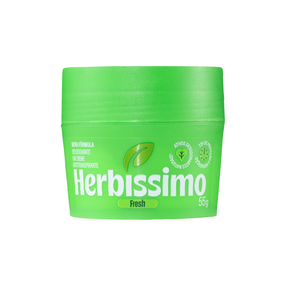 Desodorante Em Creme Antitranspirante Herbíssimo Fresh 55g