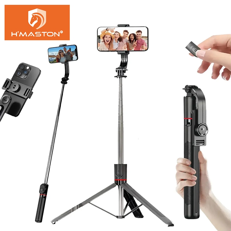 Electro Nest Tripé Bastão Pau de Selfie Para Celular 171CM Com Controle Bluetooth Extensível ZP-24