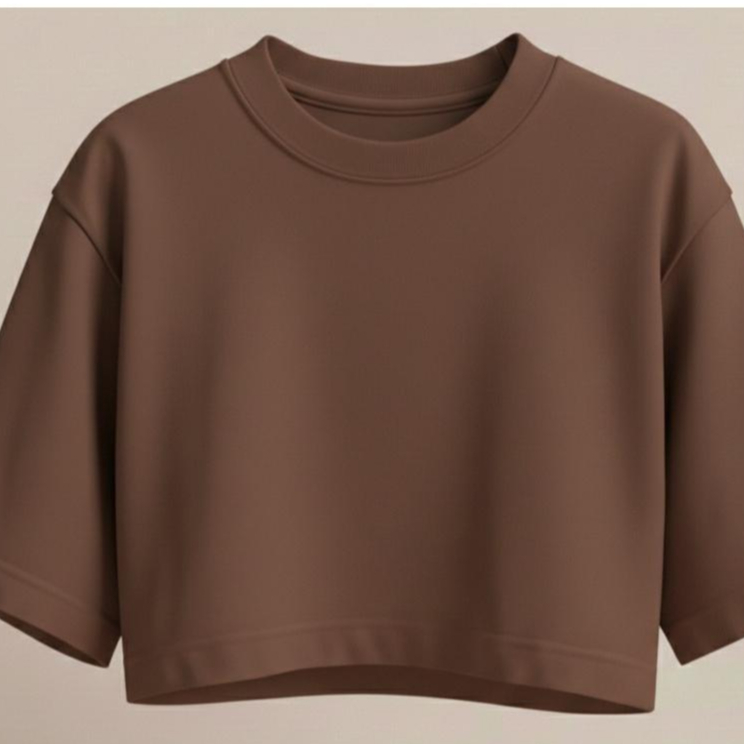 Cropped Feminino Oversized Liso Basico Blusa Feninina Estilosa para o Dia a Dia 100% Algodão