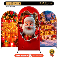 Capa Painel Romano Natal Efeito Realista 3D Tecido Premium Vest Facil 2m X 1m