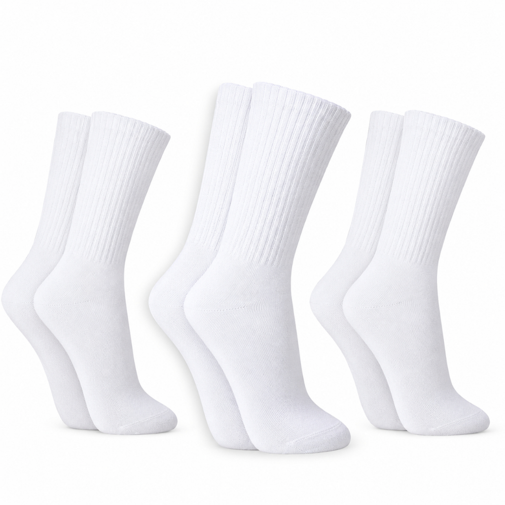Kit 3 Pares Meias Lupo Original Cano Alto Longo Algodão Confortável Resistente Esportiva Casual