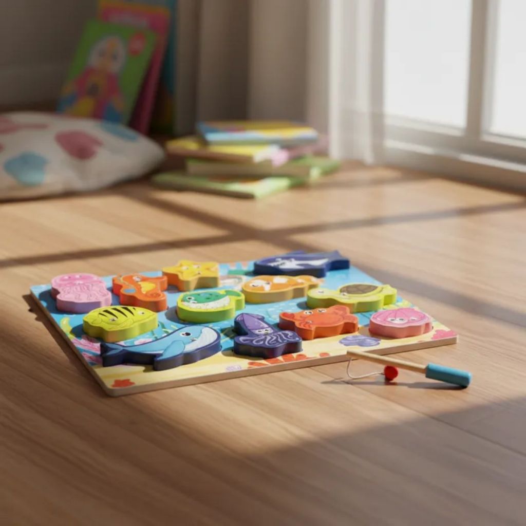 Brinquedo Educativo Pedagogico Pescaria Divertida Com Imã Toymix · foto 2