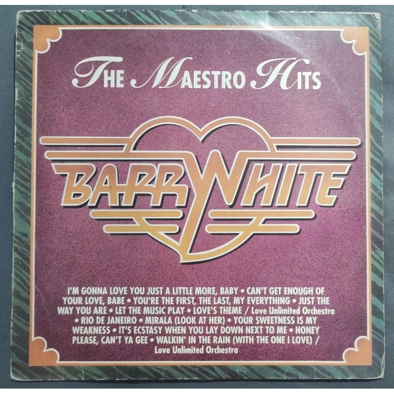 Disco de Vinil LP Barr White The Maestro Hist