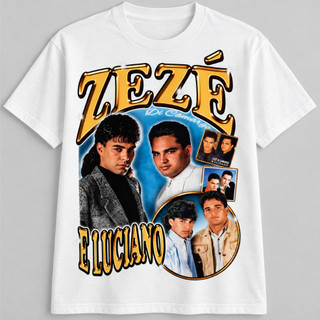 Camiseta Zézé Di Camargo & Luciano Sertanejo 100% Algodão Manga Curta Unissex