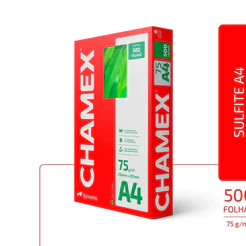 Papel Sulfite A4, 75g, 210mmx297mm CHAMEX