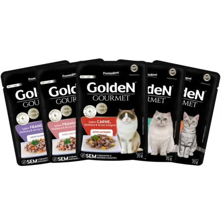 Golden Gourmet Sache Para Gatos Sortidos - Opções com 10 Unidades — imagem 2 de 2