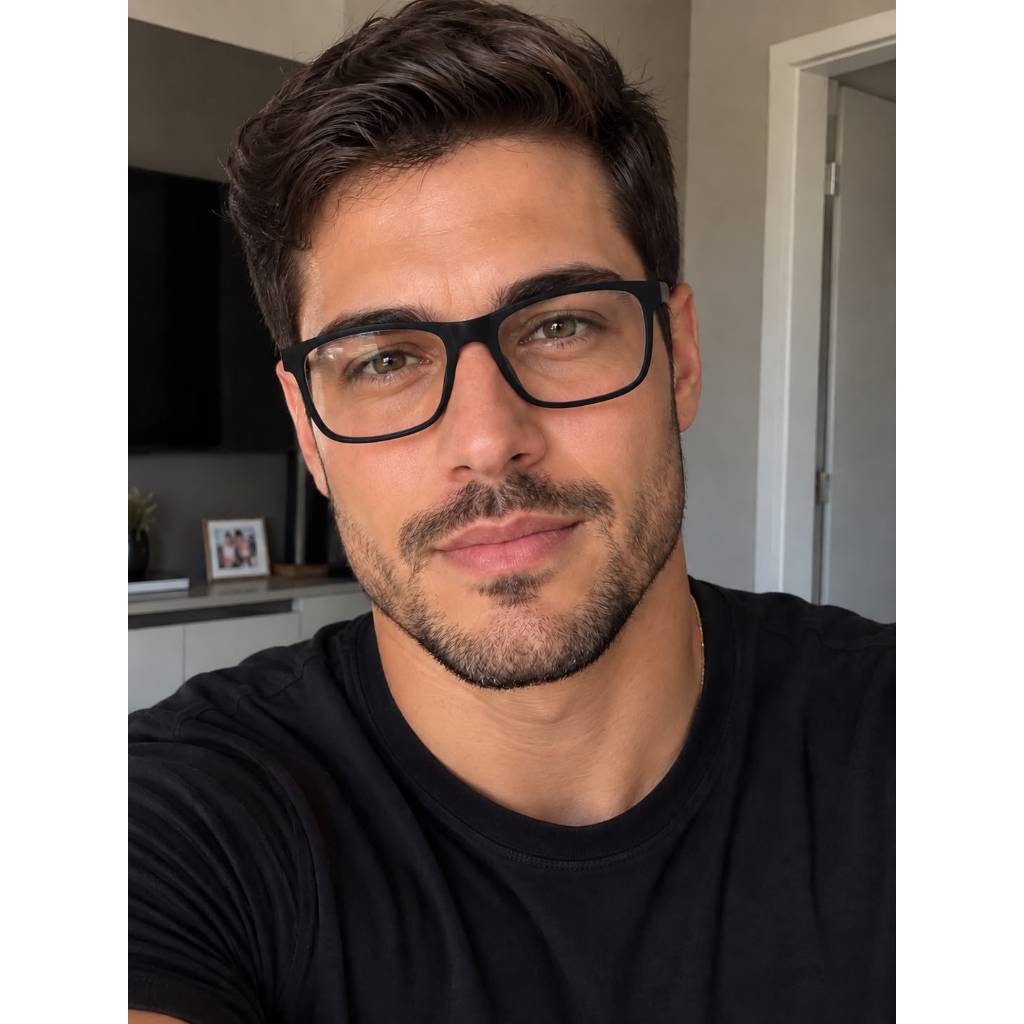 Óculos Masculino Armação Modelo Esportivo
