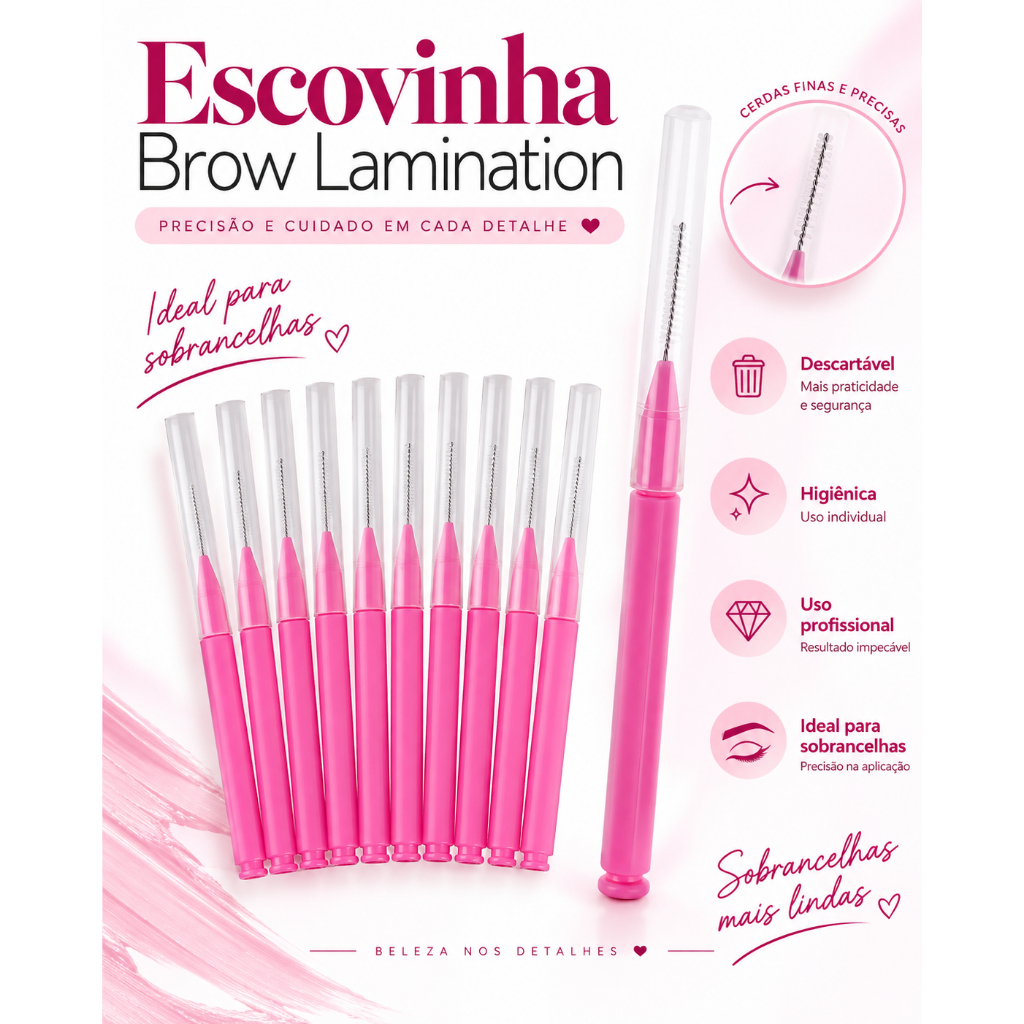 Escovinhas para Brow Lamination Sobrancelha (Interdental)
