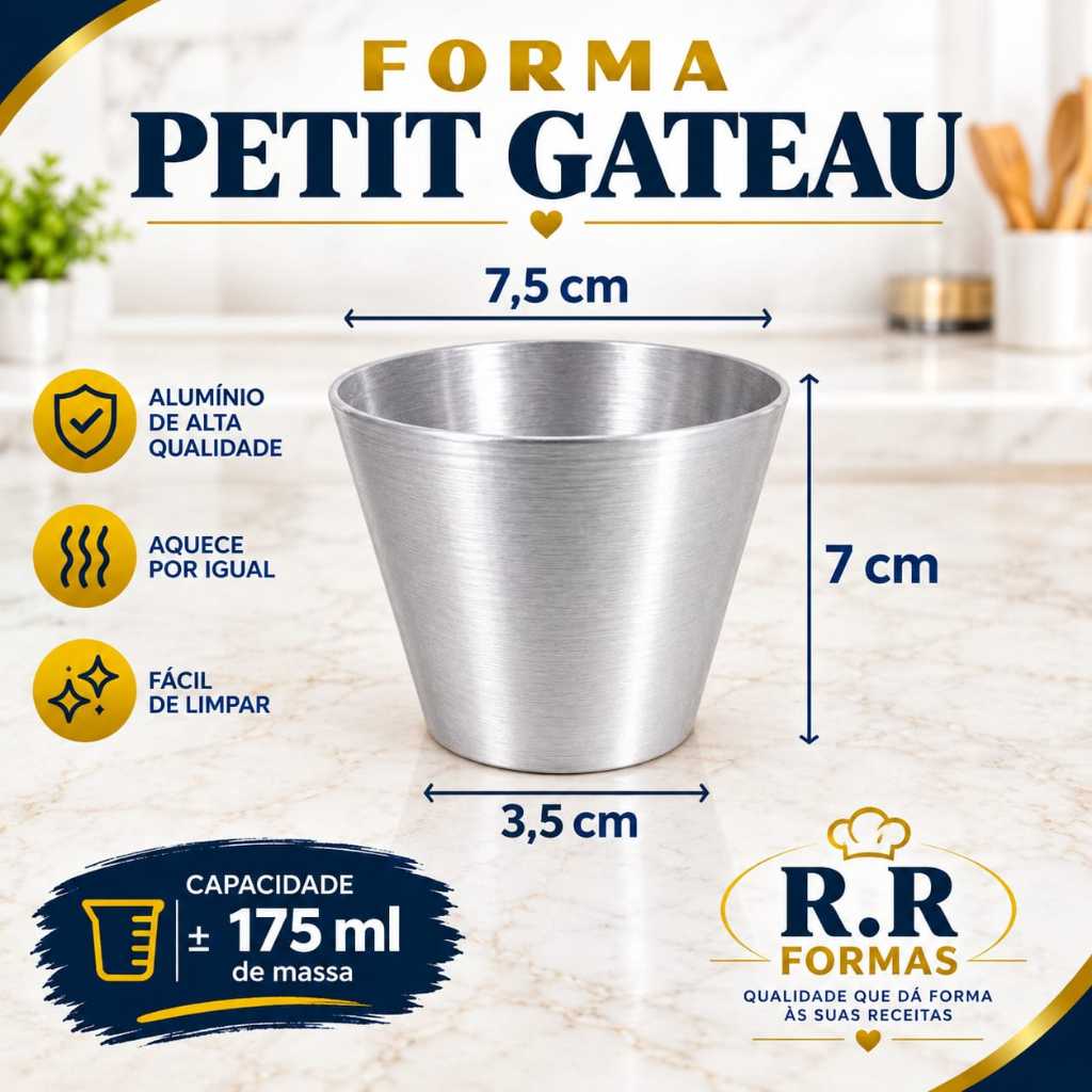 12 Forminhas Petit Gateau Grande
