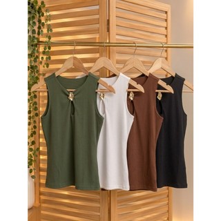 Blusa Canelada com Passante