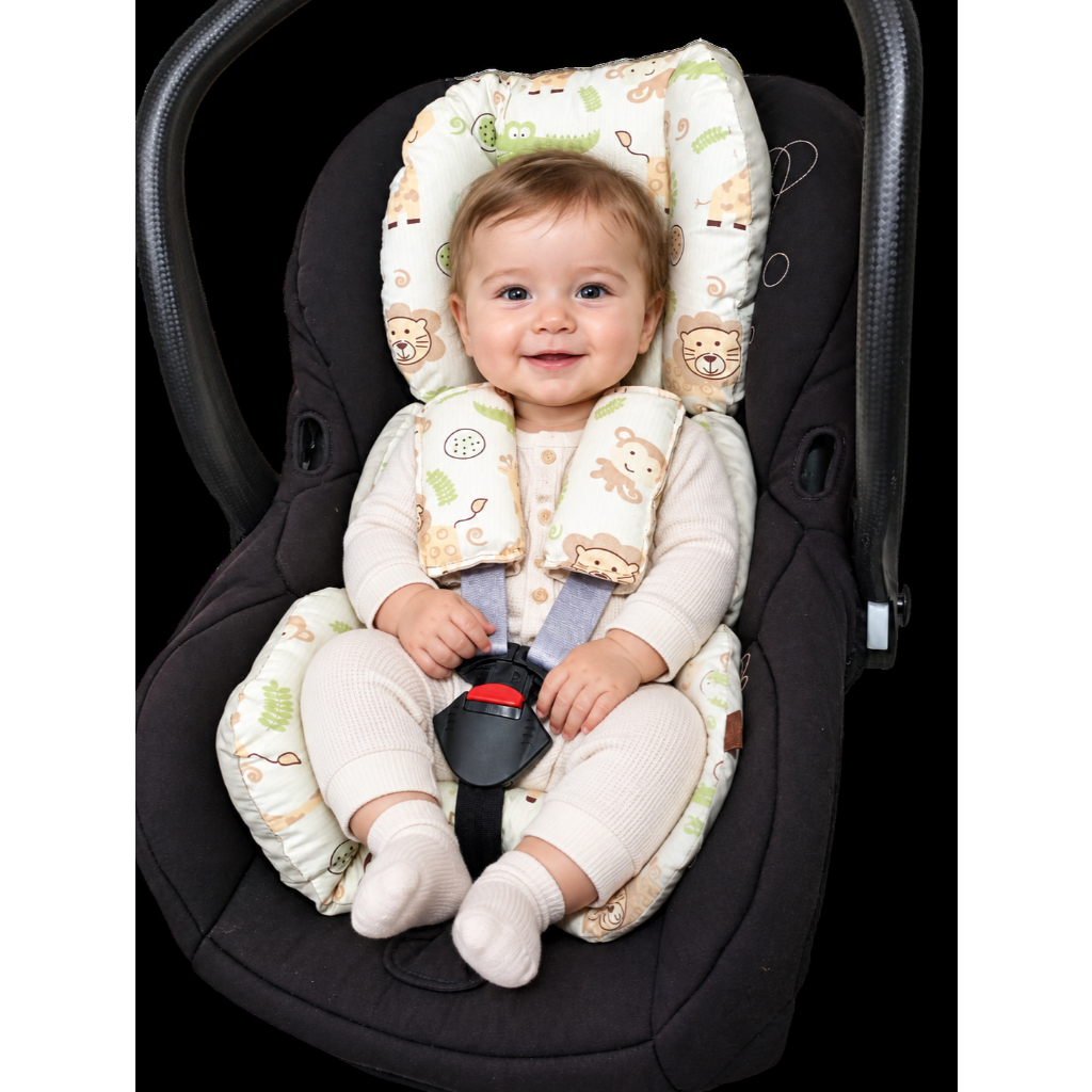 Redutor almofada +Protetor de cinto Estofada para BEBÊ CONFORTO Muito fofinha!!