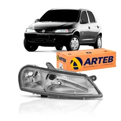 Farol Cromado Direito Celta 01/06 160392 Arteb