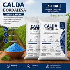 Calda Bordalesa Pronta kit fertilizante misto 2kg Rende 100 Litros