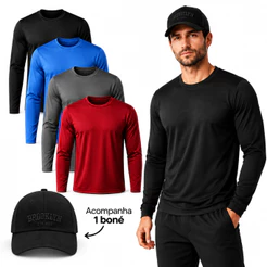 Kit 4 Camisetas UV Proteção Solar Uv50 Segunda Pele Praia Verão Lançamento Cores Sortidas TAM P A G3 Plus Size