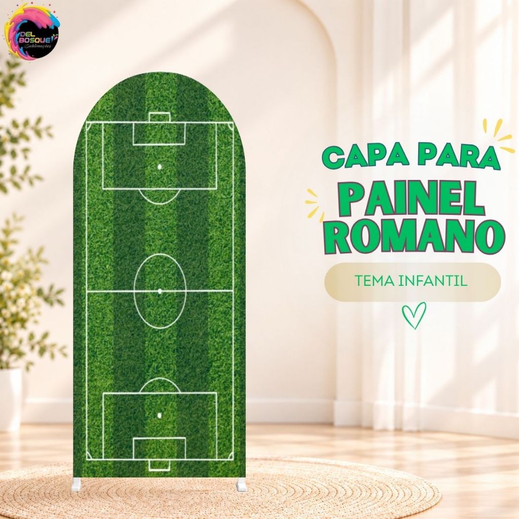 CAPA PARA PAINEL ROMANO COM ELÁSTICO DECORAÇÃO DE FESTA CAMPO DE FUTEBOL ESTADIO ENVIO RÁPIDO