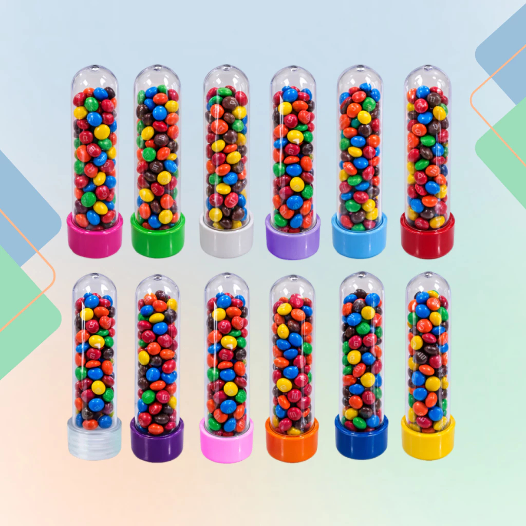 Kit 10, 20, 30, 40 e 50 Tubetes Acrílico 13cm - Decoração Lembrancinhas Para Festa Aniversário