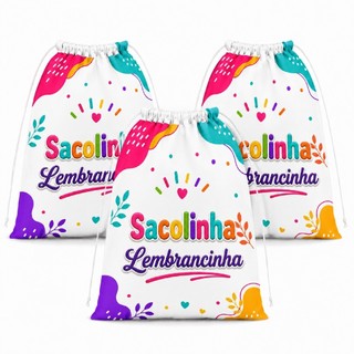 Sacolinha Surpresa Lembrancinha Personalizada com Nome Idade ou Foto 15 x 20 cm - 42
